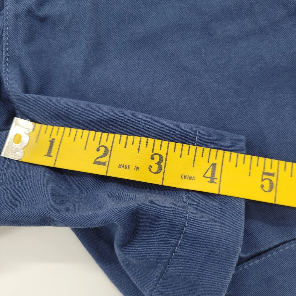 Natural Reflections Shorts Navy Blue Cotton Mid Rise Classic Coastal Size 10 NEW